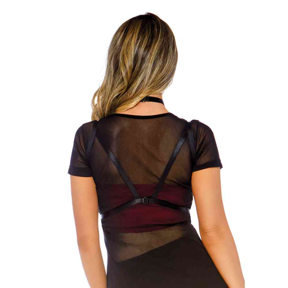 Leg Avenue - Spiderweb Harnas - Zwart